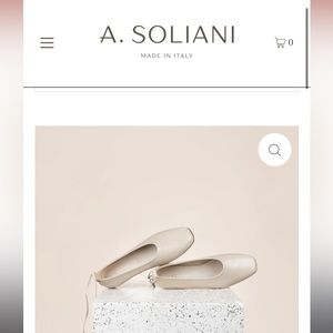 Gorgeous Italian leather flats. Never worn